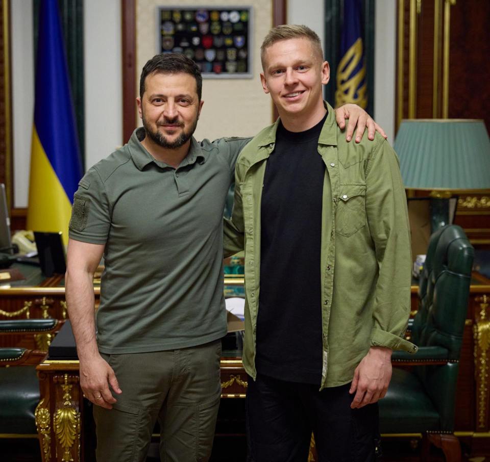 Zinchenko said he and his family were 'proud of our president'