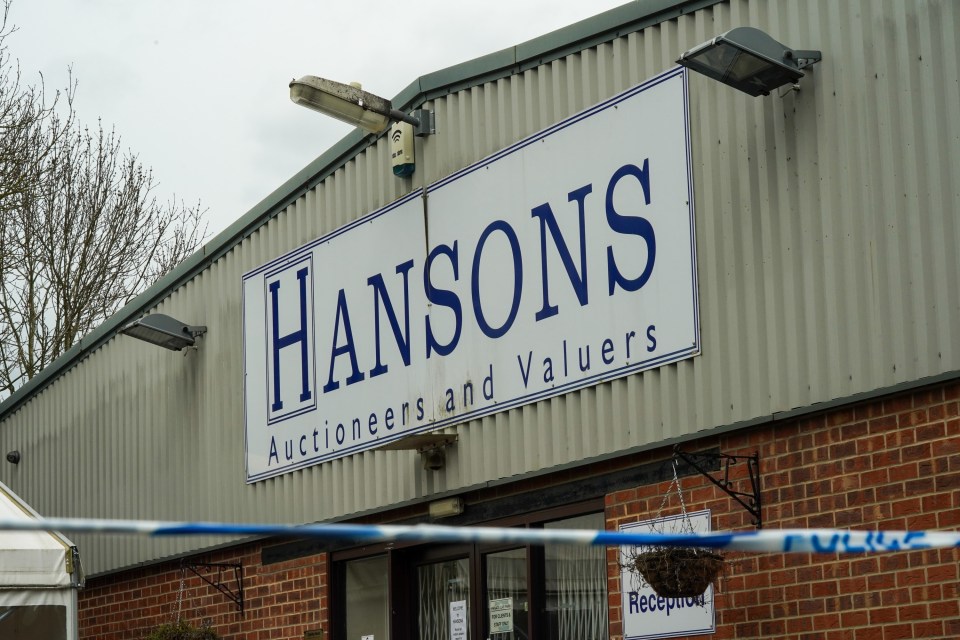 Hansons Auctioneers in Etwall was broken into overnight