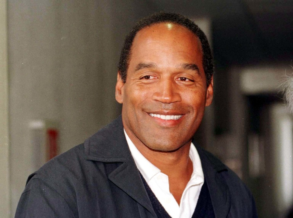 OJ Simpson was sat in the back seat during the chase