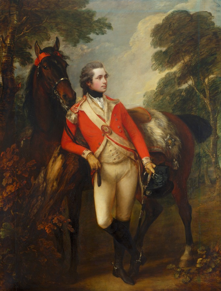 A painting of Thomas Gainsborough’s John Hayes St Leger, 1782, which is held in the Principal Room in the East Wing