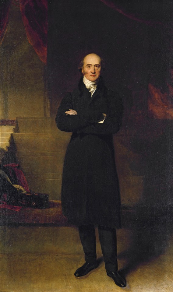 A portrait of Sir Thomas Lawrence's George Canning, 1825-1829, hanging in the East Wing from the Royal Collection