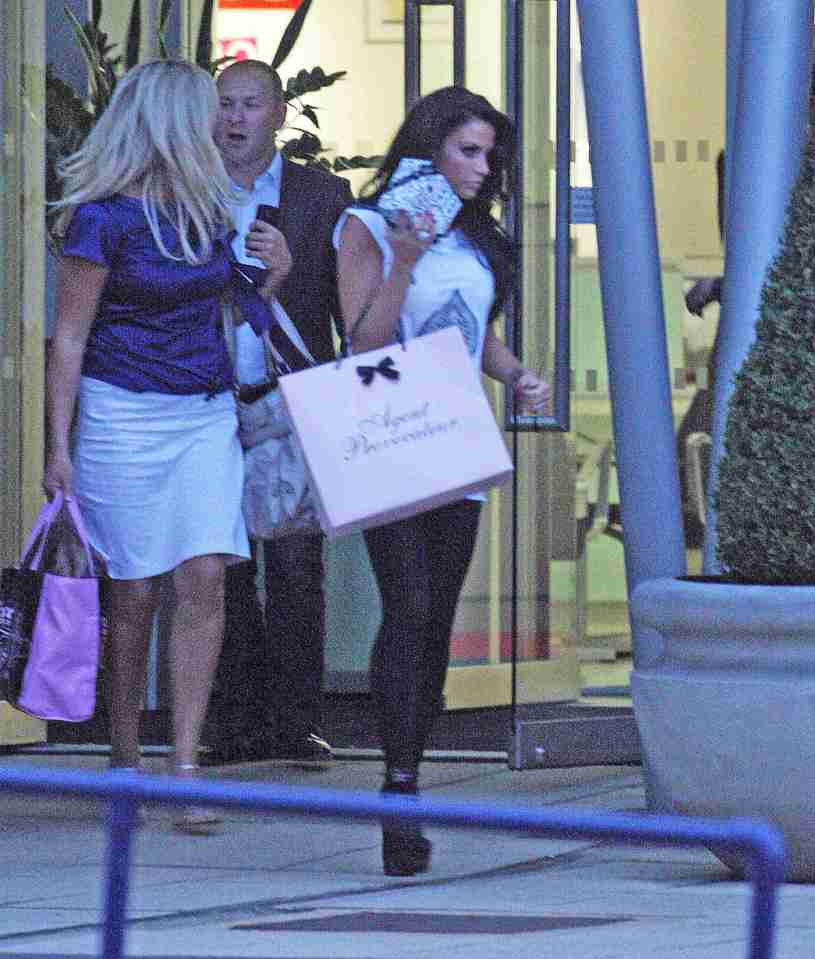 Katie Price getting snapped out and about with the undies