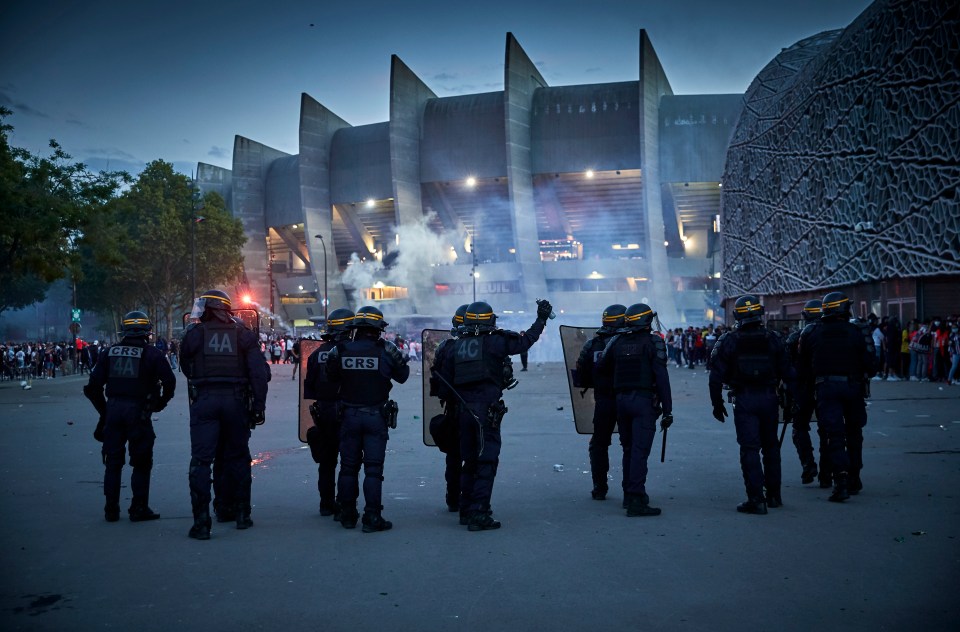 The Parc des Princes stadium can seat 50,000 football fans