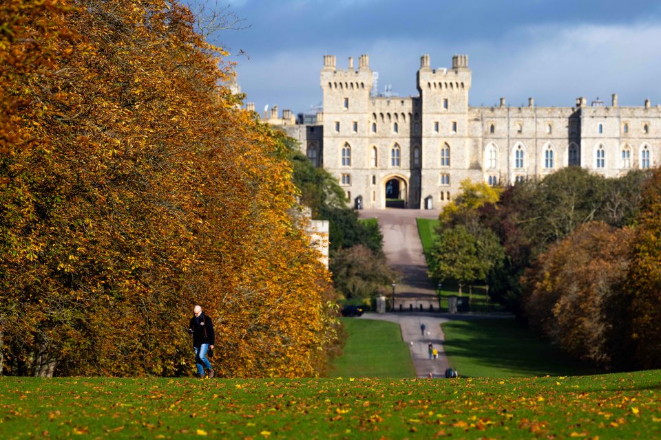 He splits his time between Windsor, pictured, and Balmoral