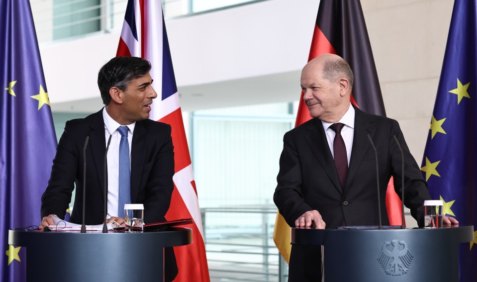 The PM with German Chancellor Olaf Schloz