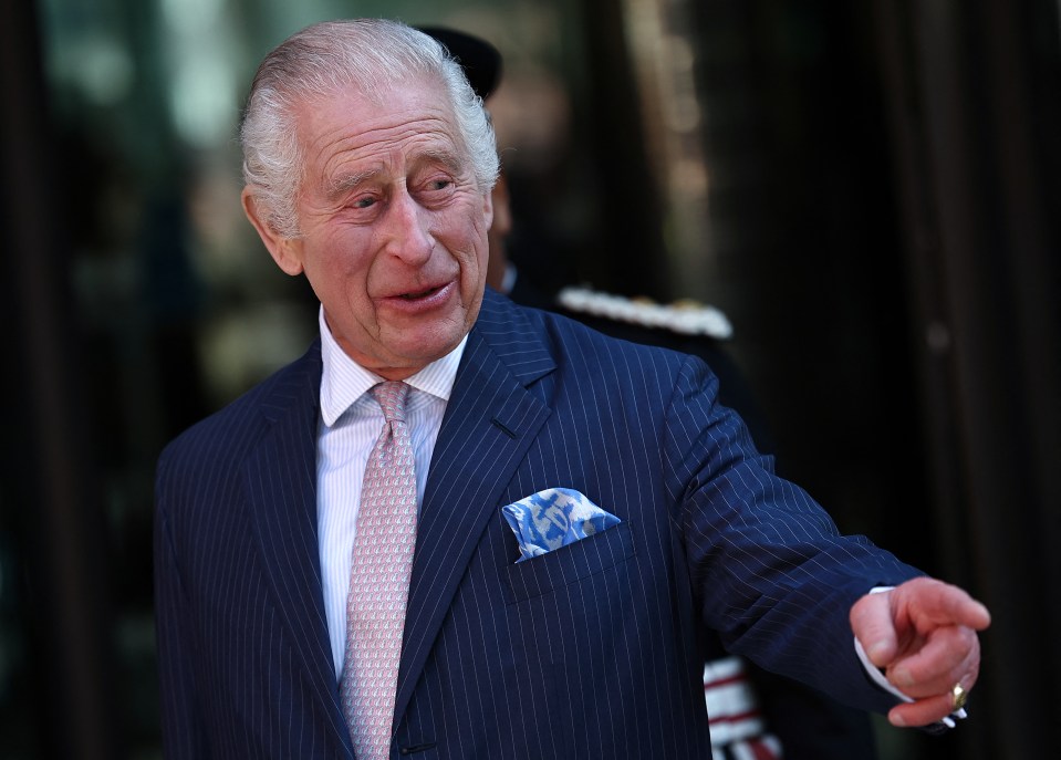 Charles was met with huge cheers from well-wishers