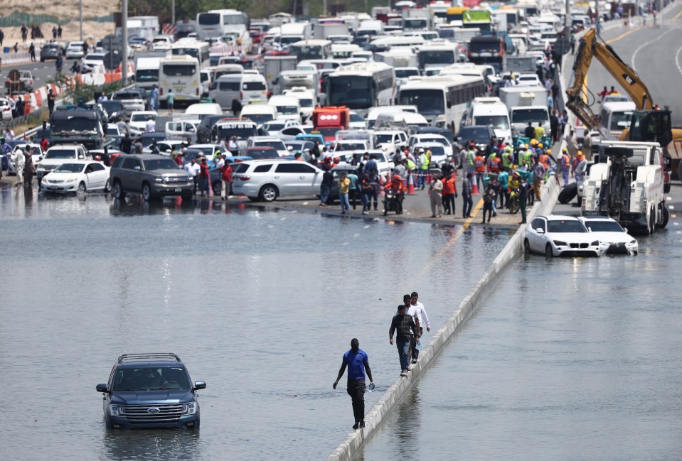 Dubai has come to a standstill after the floods ravaged the glitzy city