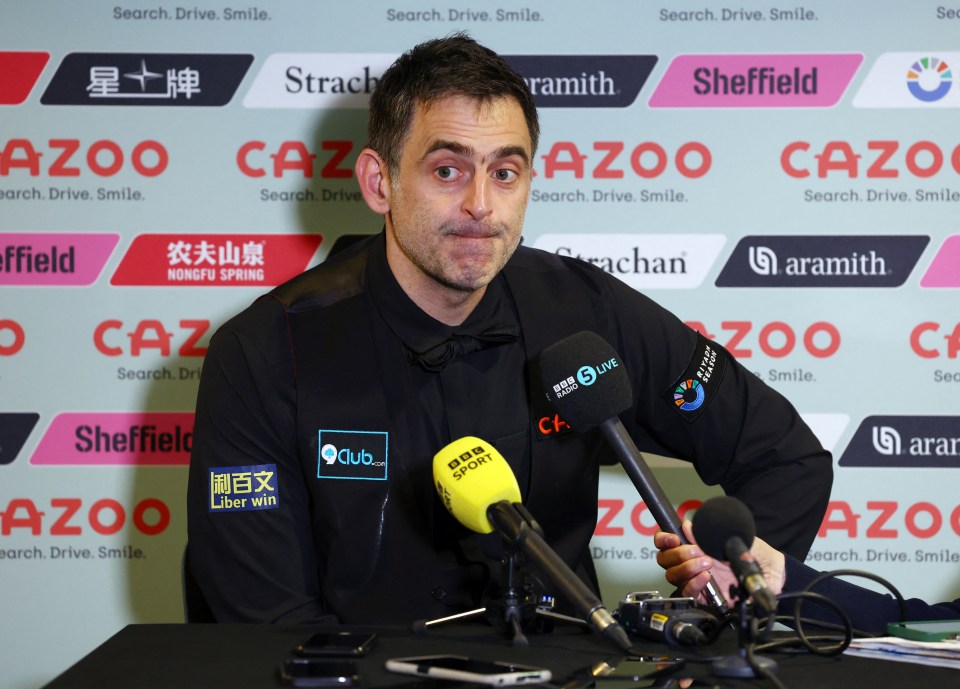 Ronnie O'Sullivan revealed he is ready to walk away from the sport if he does not get what he wants