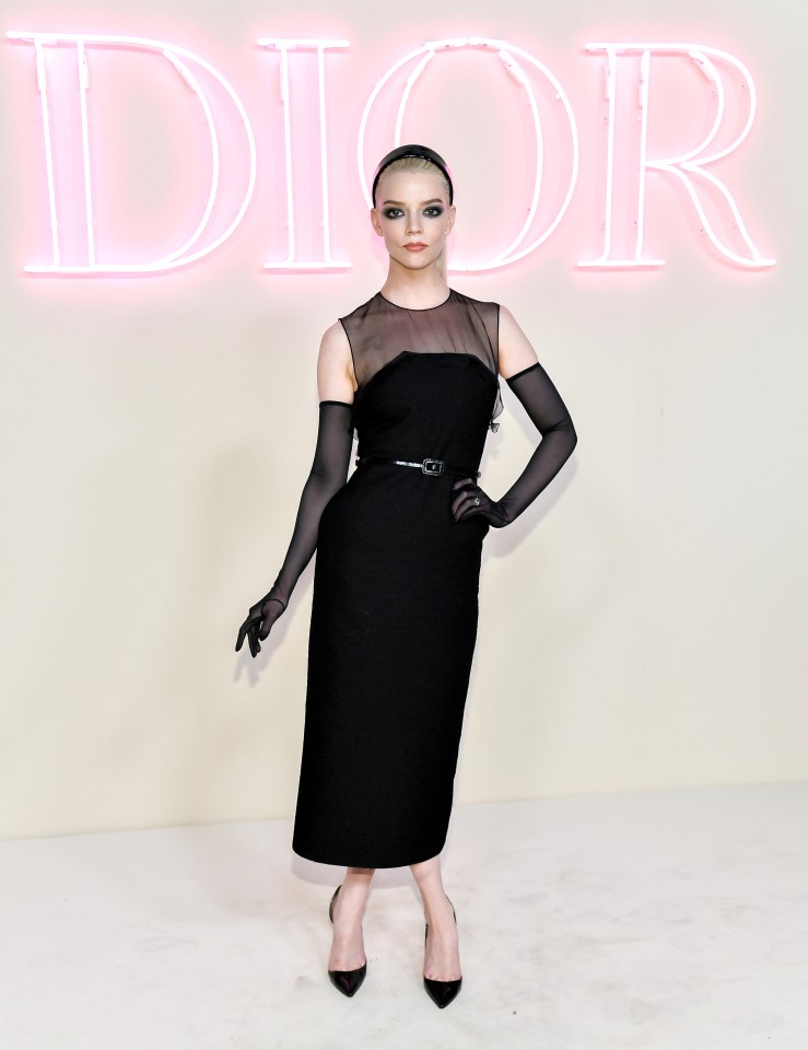 Anya Taylor-Joy stunned in this black look at Dior’s pre-fall fashion show in New York