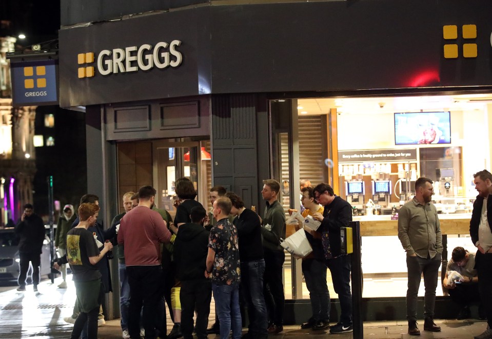 Greggs in Newcastle is open until 4am serving revellers