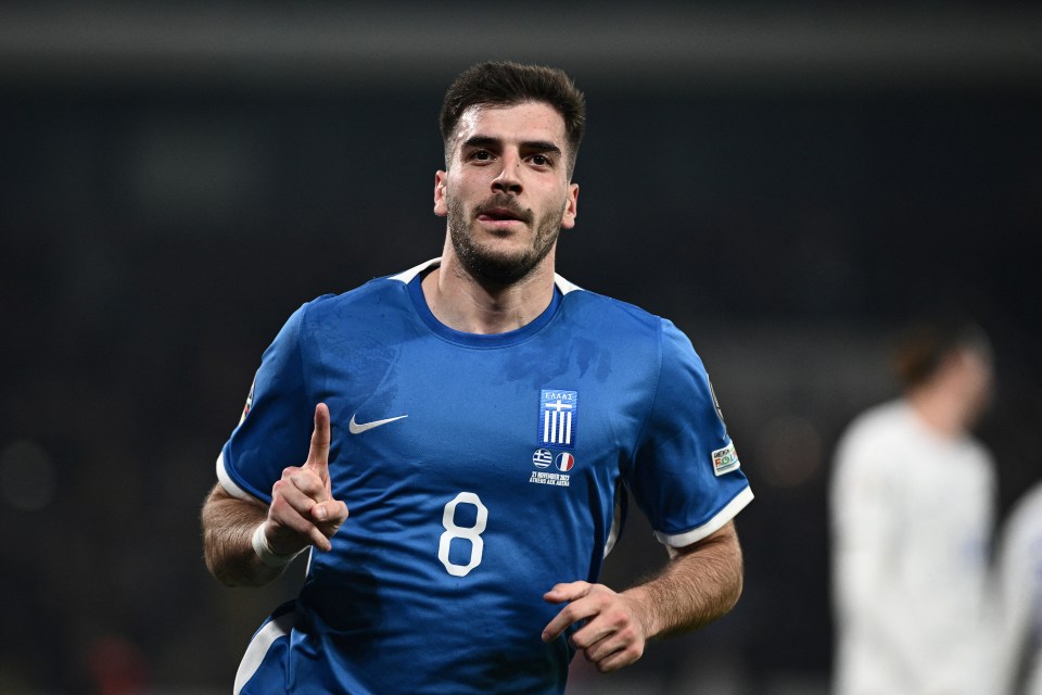 Greece’s forward Fotis Ioannidis is a target for West Ham and Fulham