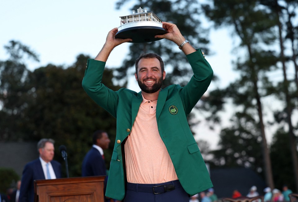 Scottie Scheffler donned the Green Jacket for a second time