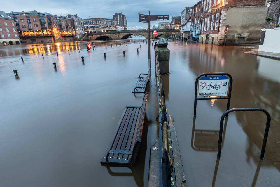 The River Ouse burst its banks overnight