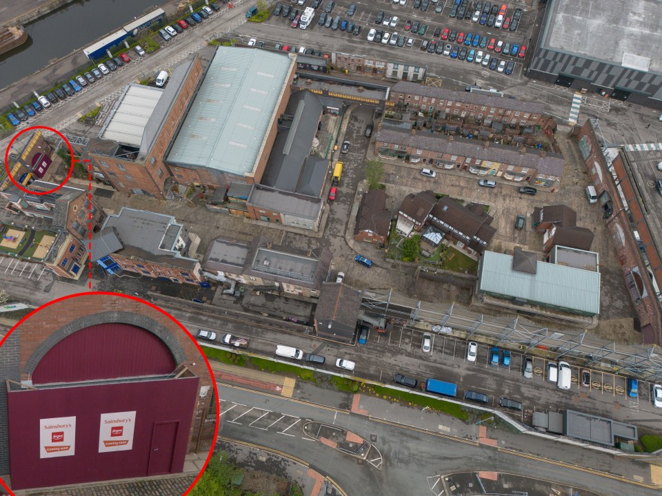 Aerial snaps show the new addition to Coronation Street’s Salford set