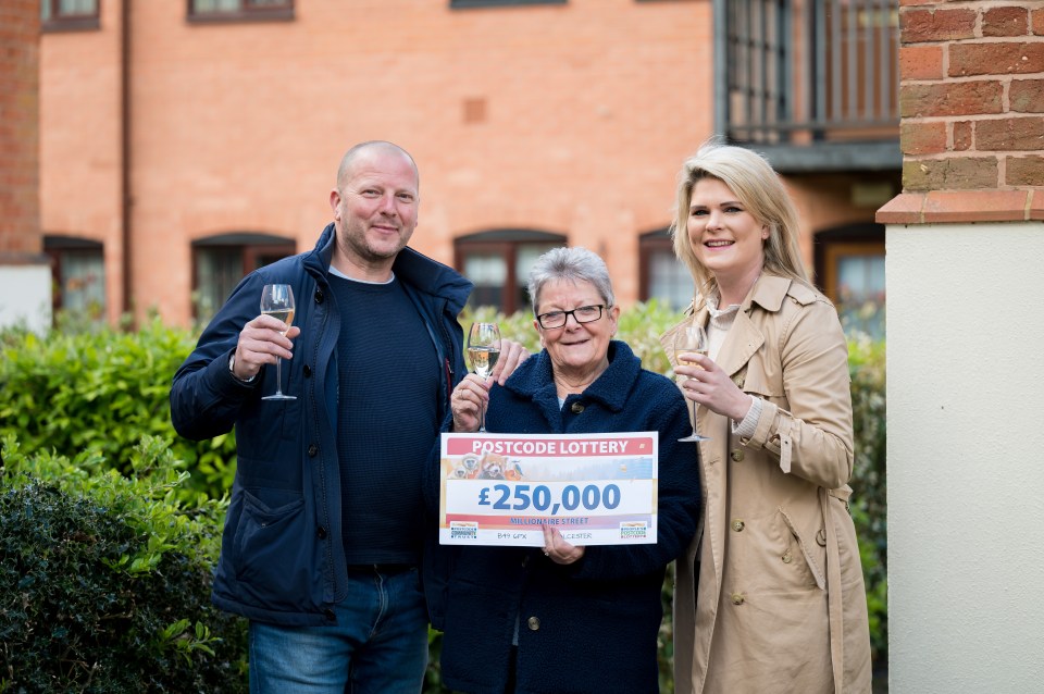 The gran was one of three big winners in the April 20 draw