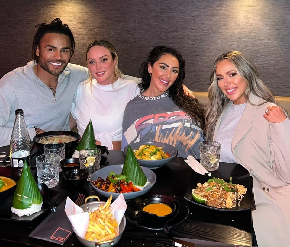 Nathan Henry reunited with Charlotte Crosby, Sophie Kasaei and Holly Hagan