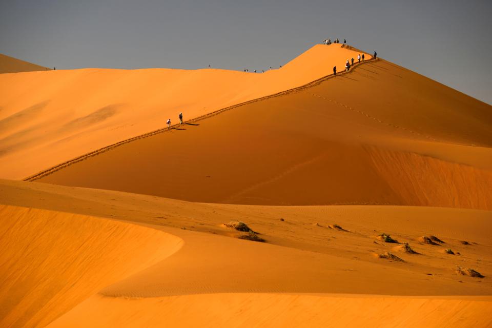 The Big Daddy Dune in the Namib desert is a popular attraction