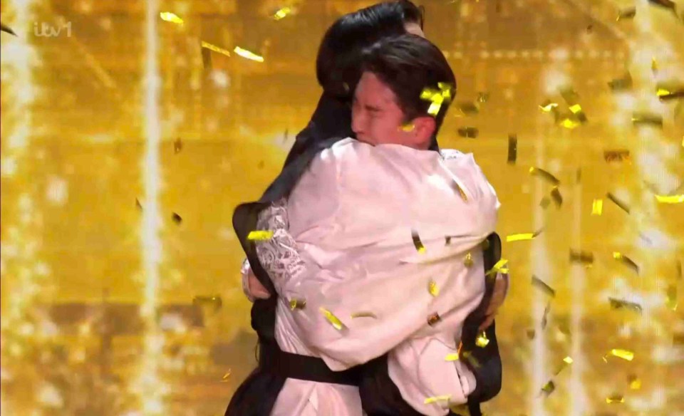 The group were thrilled when they got the Golden Buzzer approval