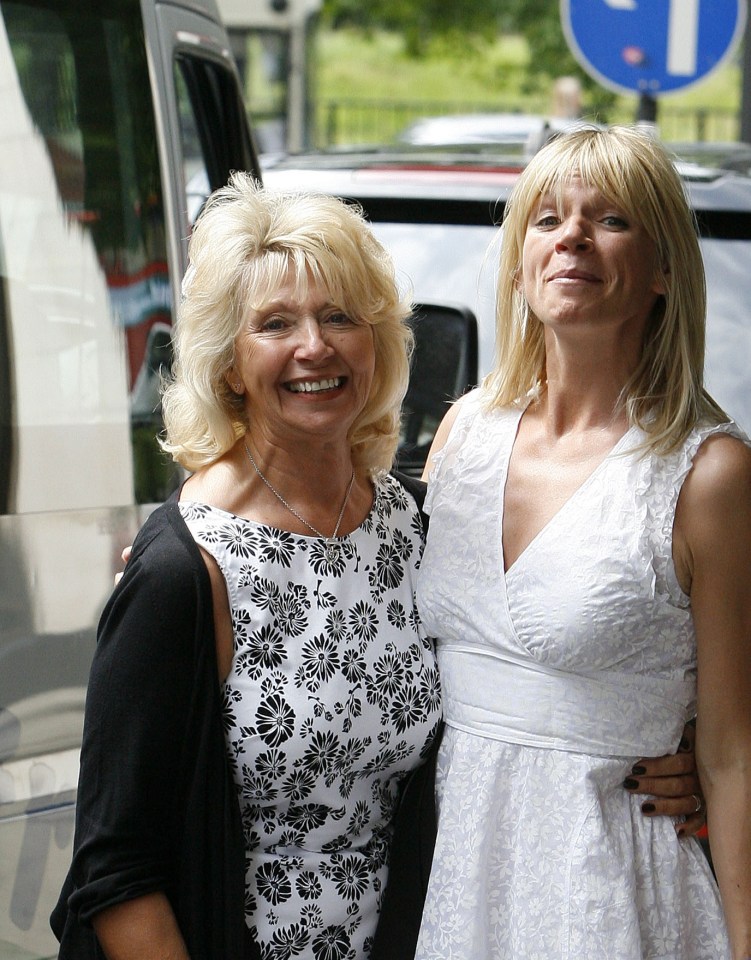 Zoe and her mother at The Dorchester Hotel in 2011