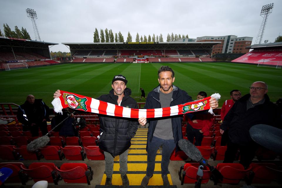 Ryan Renolds and Rob McElhenney bought Wrexham for £2million in November 2020