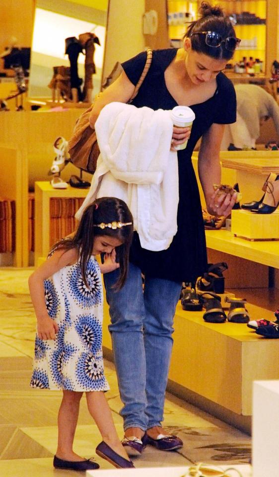 Suri would often be seen on shopping sprees for very expensive clothes