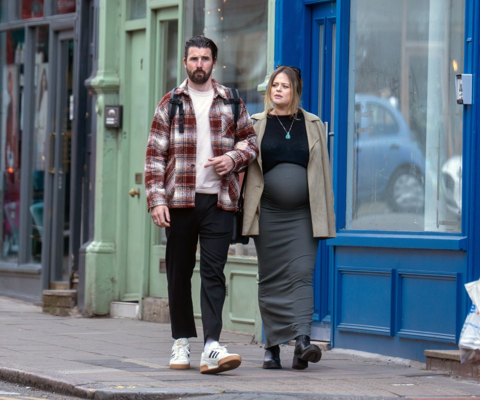 The actress strolled around North London with her boyfriend Dr Alistair Garner