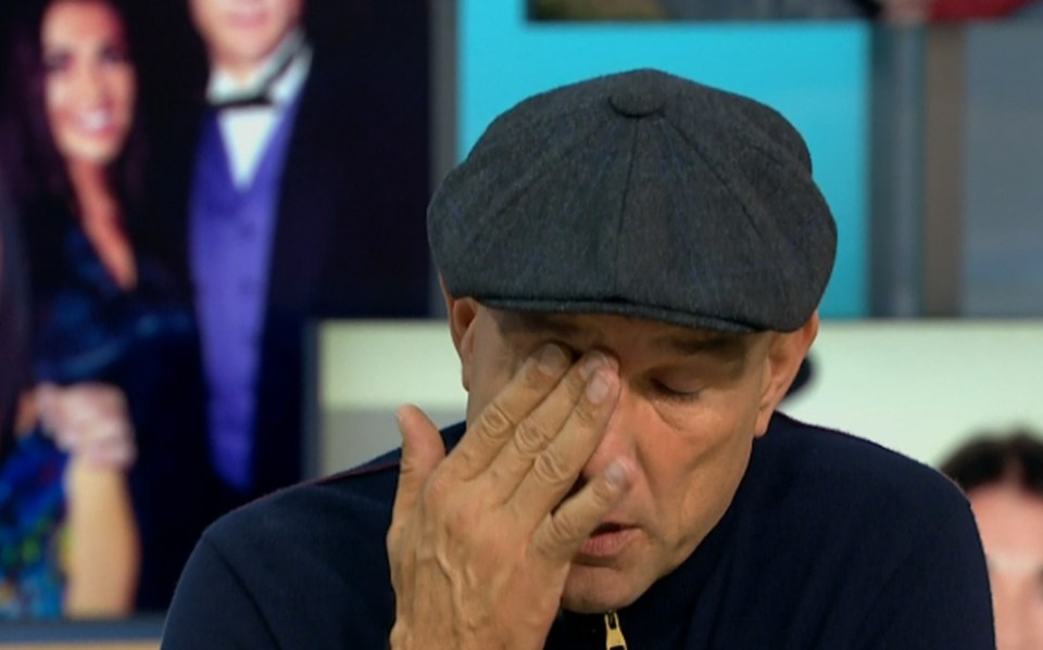 A tearful Vinnie talks about Tanya's death on Good Morning Britain in 2019