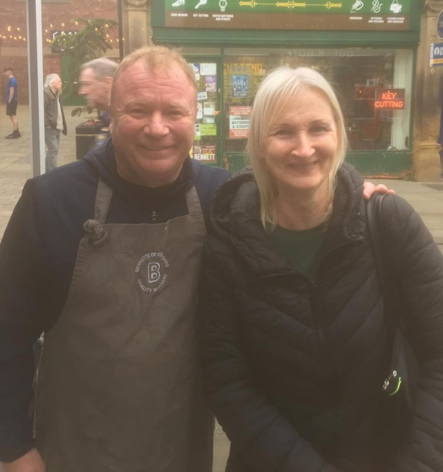 The actor's been spotted behind the counter at a Leeds butcher's