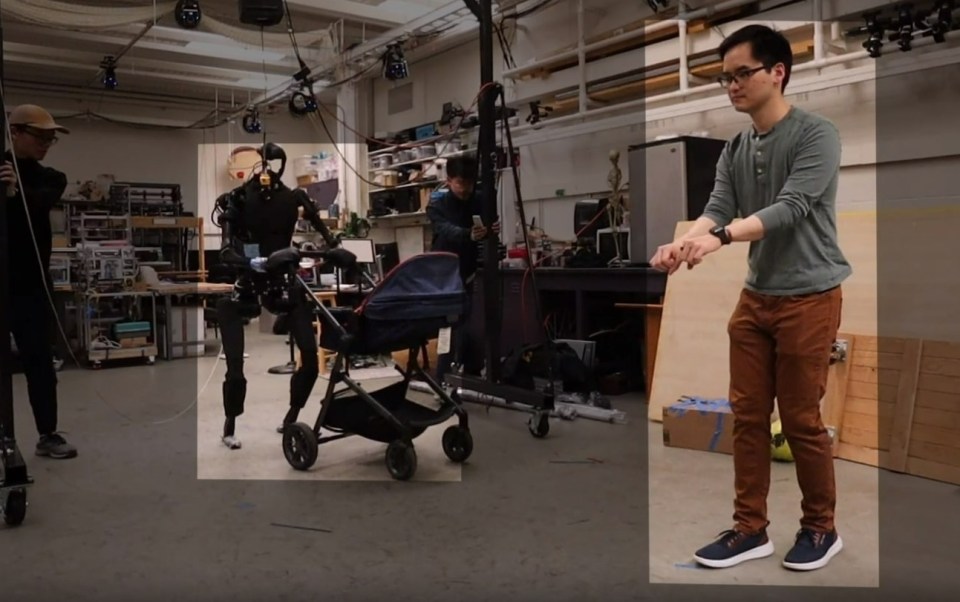 Humanoid will even push a baby stroller in the same way as you