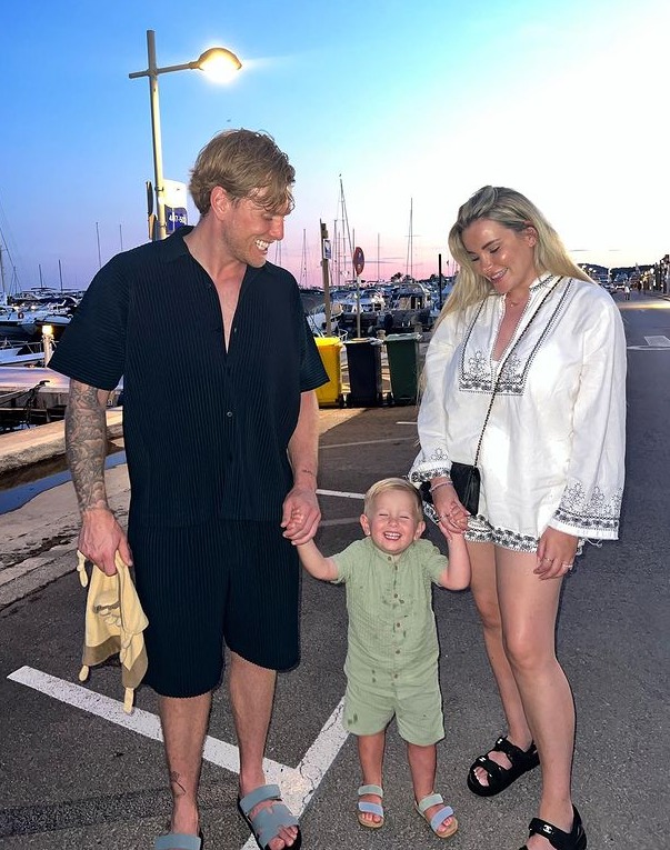 Tommy with his wife Georgia and son Brody