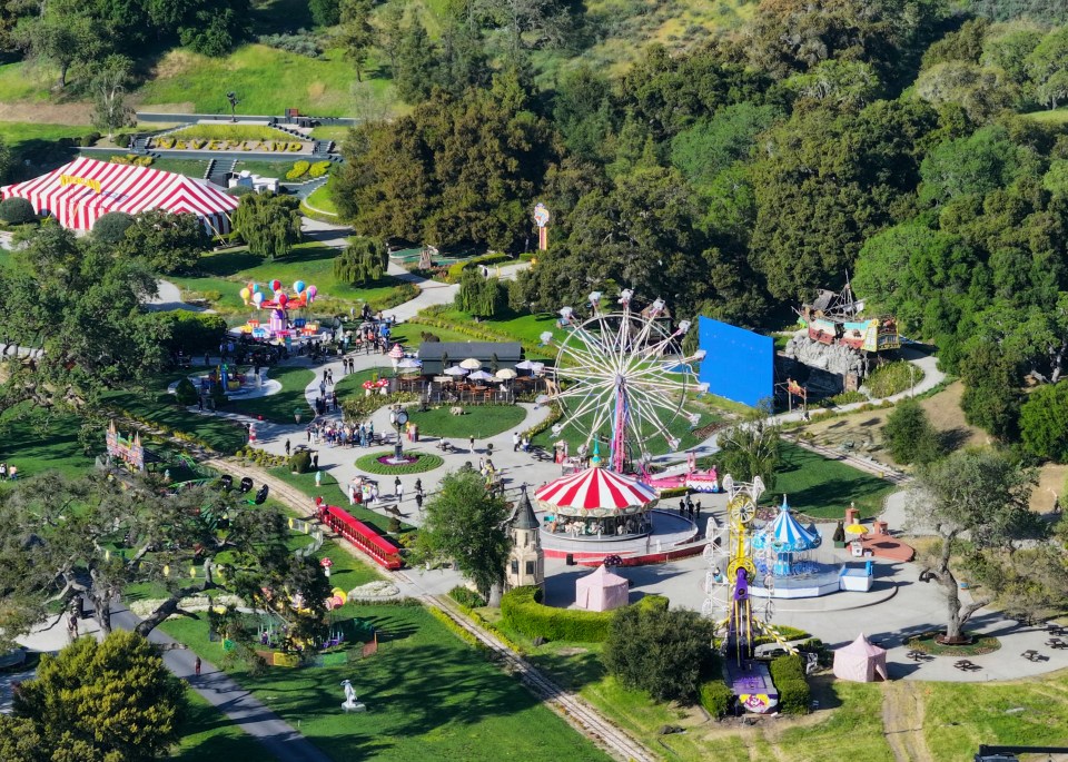 Michael Jackson’s Neverland theme park has been brought back to life, pictured this year