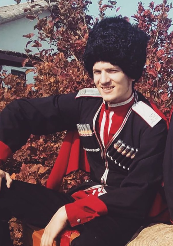 Dashing Russian masseur David in Cossack uniform