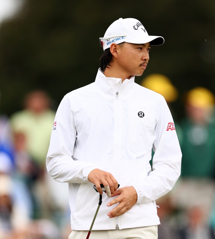 Min Woo Lee is playing the Masters with strapping on his broken finger