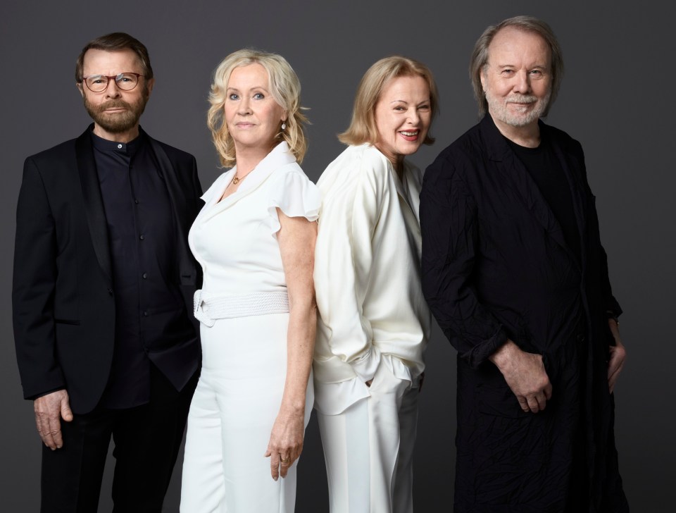 Bjorn, Agnetha, Frida and Benny as they are today after their new and final album release Voyage