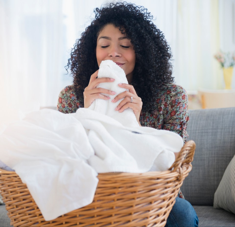 Bringing your laundry to your lips can help you tell whether it's damp or just cold