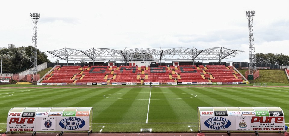 Gateshead have been barred from the National League playoffs due to a stadium issue