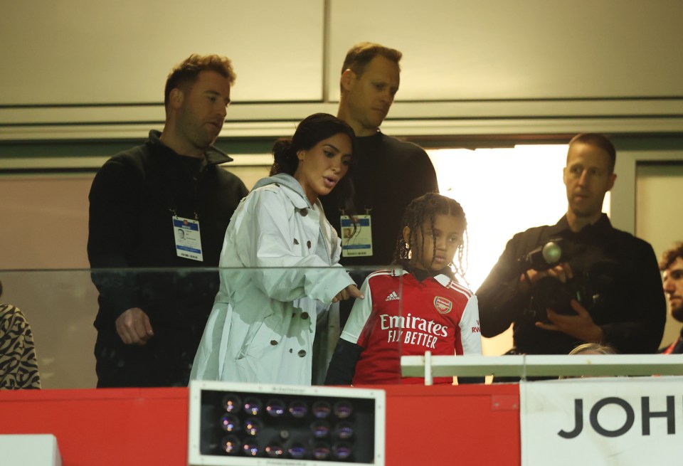 Kim Kardashian could be in attendance for Arsenal's clash against Bayern Munich