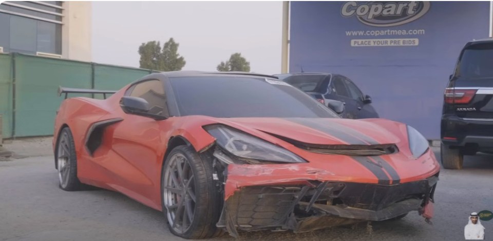 A Chevrolet Corvette Stingray was found wasting away