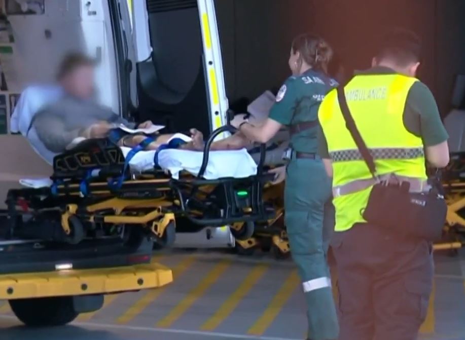 The 16-year-old was taken by ambulance to Royal Adelaide hospital