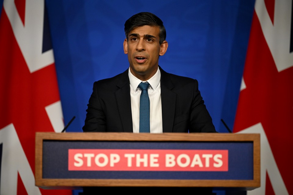 The news comes as PM Rishi Sunak is under pressure to stop the boats amid soaring migration numbers