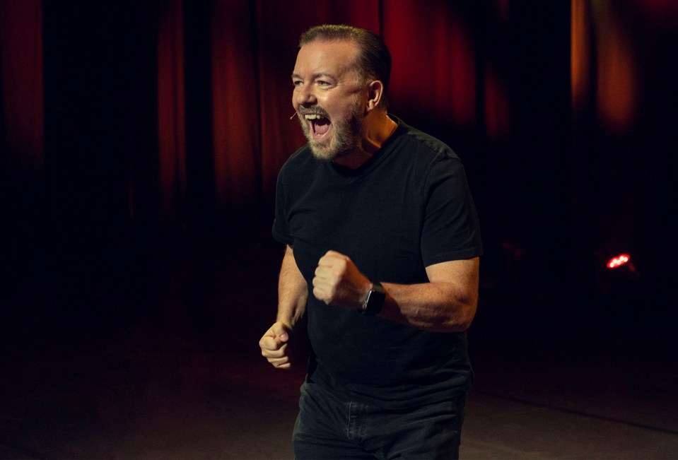 Ricky Gervais was at number four, according to a report issued to Netflix shareholders