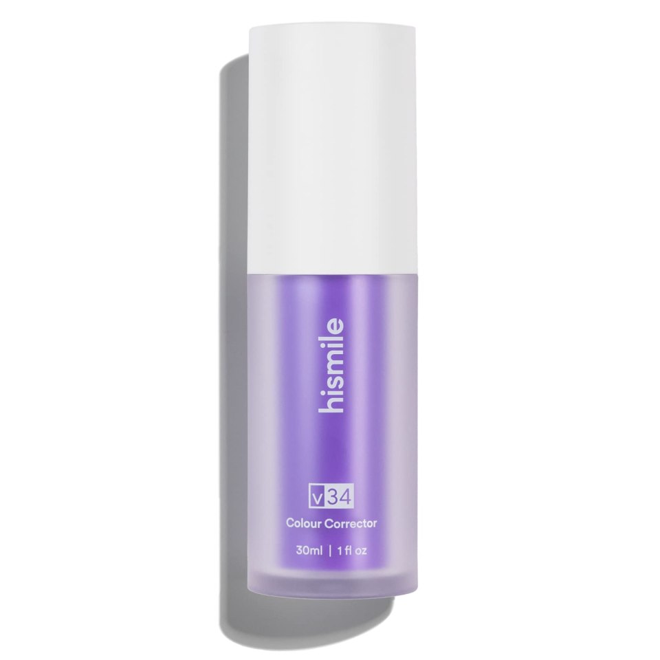 This purple serum "colour-corrects" teeth