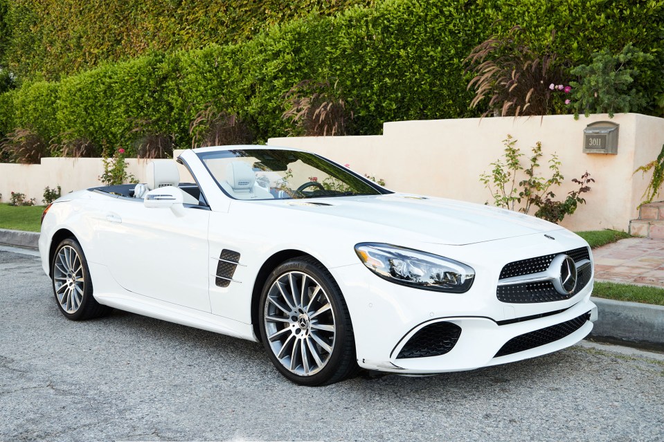 Her Mercedes-Benz convertible went for £83,000