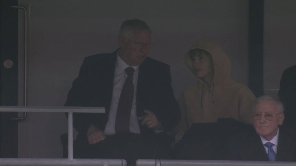 Sir Alex Ferguson was spotted in the stands at Wembley Stadium for the EFL Trophy final