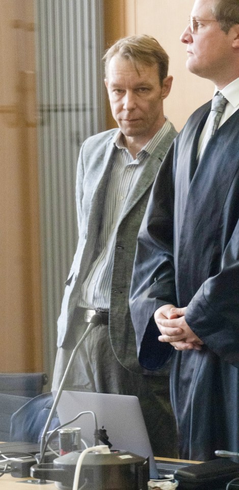 Photo shows Christian Brueckner, the Prime suspect in the disappearance of Madeleine McCann appearing in Braunschweig court today, accused of five offences between 2000 and 2017 in Portugal ..The five charges he faces include:..The rape of an unidentified woman aged between 70 and 80 in her holiday home in Portugal at some point between 2000 and 2006..The rape of a girl believed to have been at least 14 years old at his home in Praia da Luz at some point between 2000 and 2006..The rape of a young woman after entering her apartment in 2004..The sexual abuse of a child on a beach in 2007..The sexual abuse of a child in a playground in 2017...10 April 2024