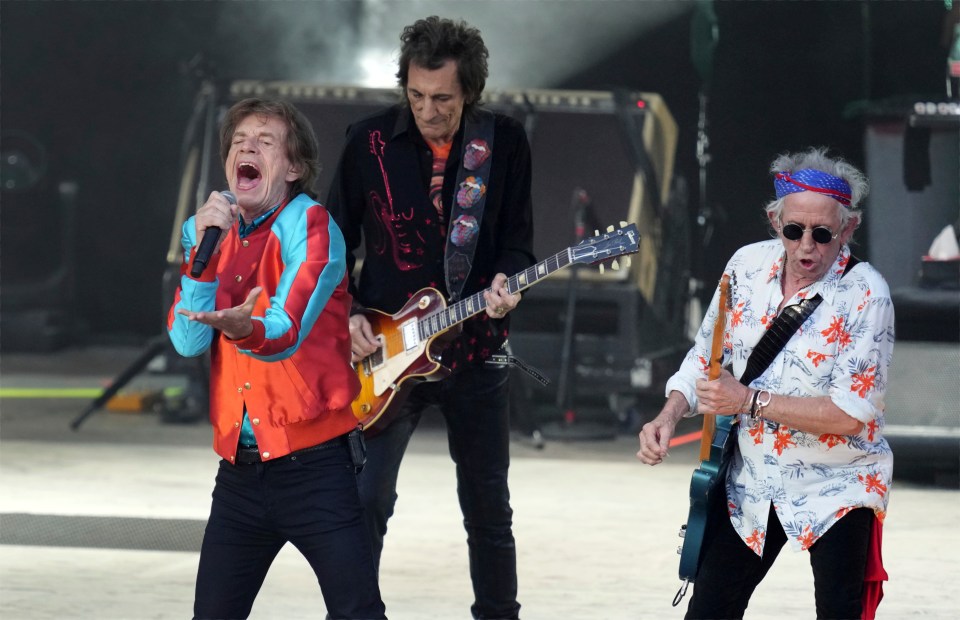 Broadcaster Nick Grimshaw noted that she was nodding off at the Stones' gig