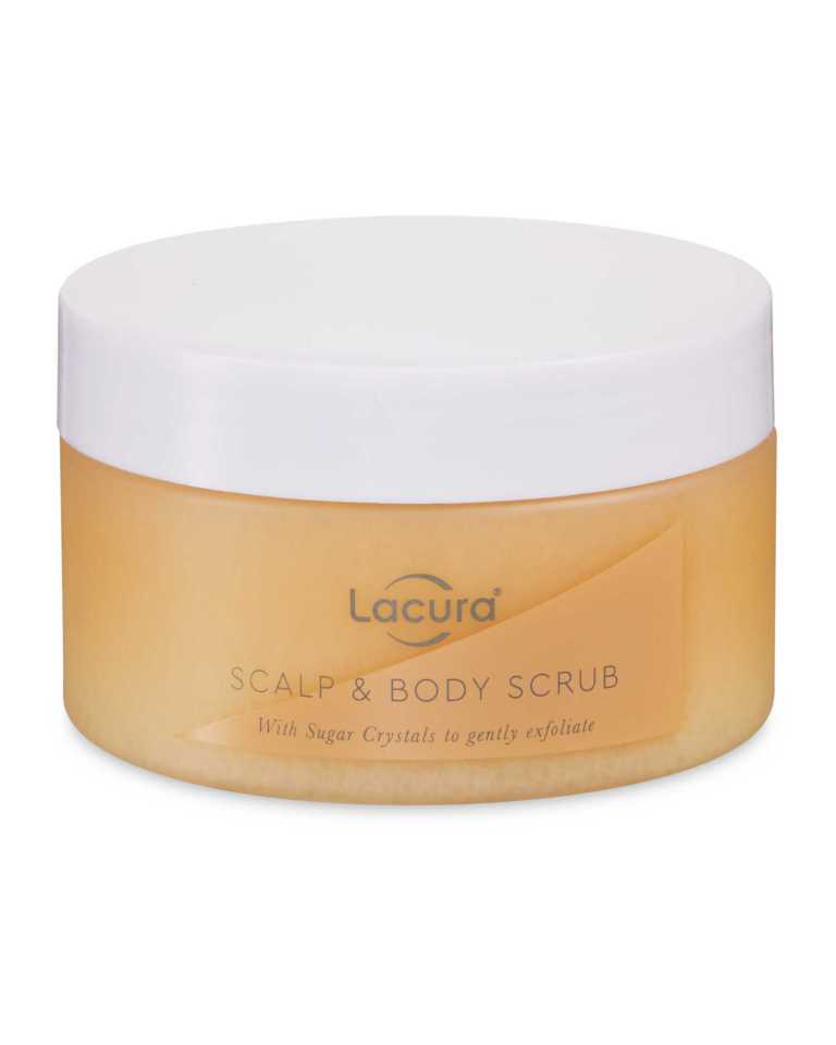 But Aldi’s Lacura scalp and body scrub is just £3.99