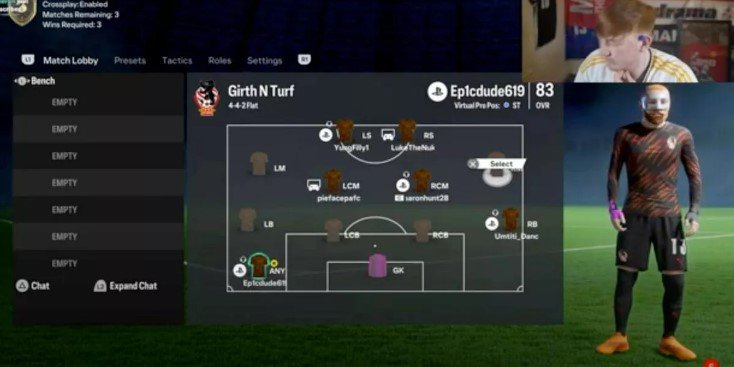 Littler played up front for a Pro Clubs team full of notable social media characters