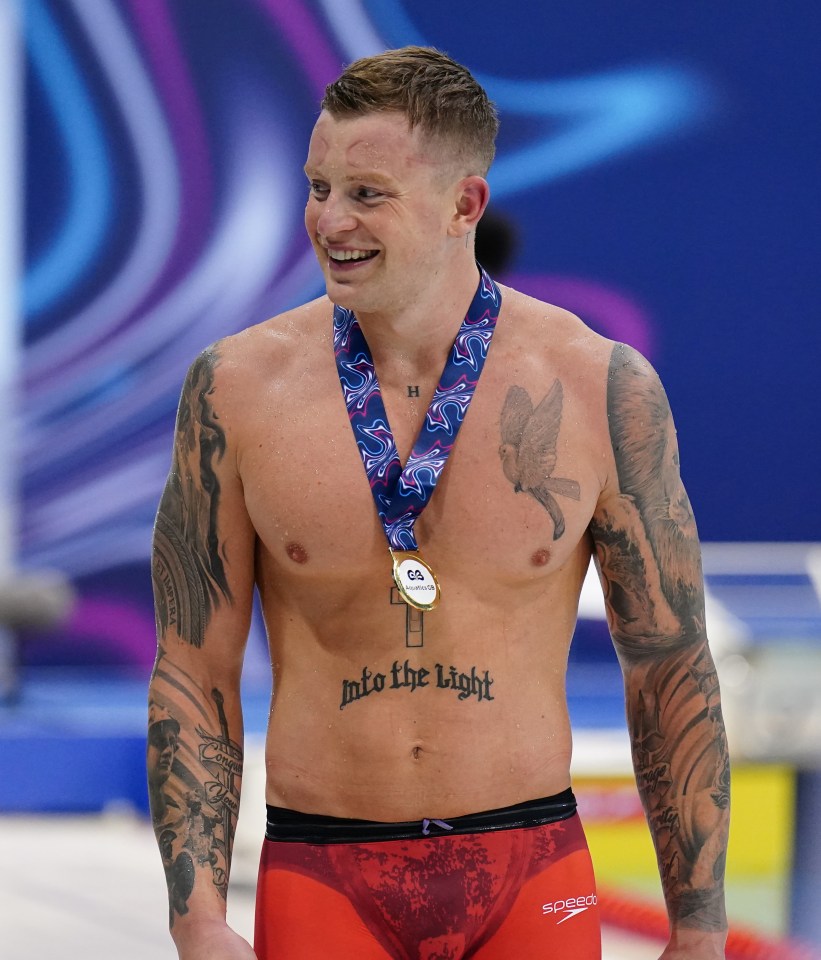 Adam Peaty was crowned national champion at the London Aquatics Centre