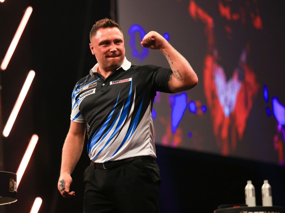 Gerwyn Price threw a nine darter against Michael Smith